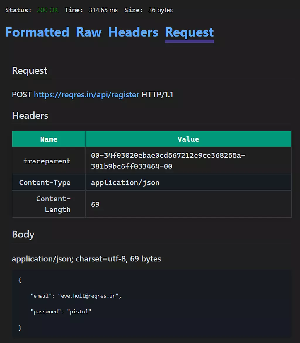 POST Request with Inputs
