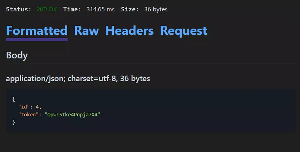 POST Request with Inputs Output
